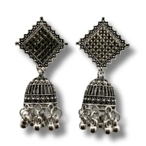 Oxidised Silver Earrings Combo