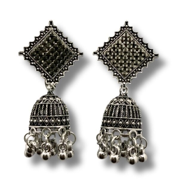 Oxidised Silver Earrings Combo