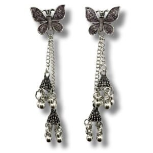Oxidised Silver Earrings for Women