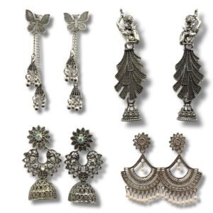 Pair of 4 Trending Earrings for Women Fashion Jhumka