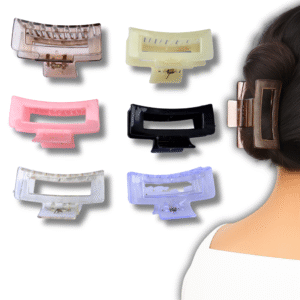 6 Pcs Hair Claw Clips for Women – Strong Grip, 8cm Large Hair Clutcher for Thick & Long Hair