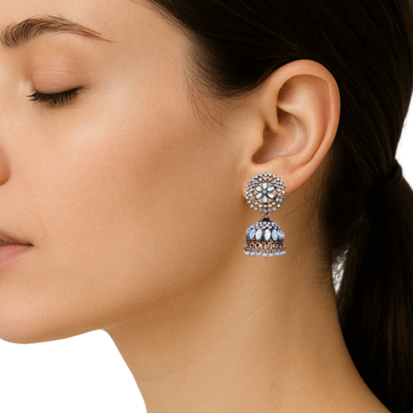 Traditional Antique Jhumka Earrings for Women & Girls - Image 4