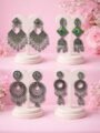 Earrings for women and girls combo set of 4 | Traditional Jhumka Dangler Earrings