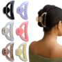Esyko Large Hair Claw Clip for Women – 6 Pcs 9cm Multicolor Strong Grip Hair Clutchers Combo