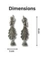 Oxidised Silver Dancing Lady Earrings for Women & Girls Esyko Oxidised Silver Dancing Lady Earrings | Traditional Ethnic Jhumka Dangler for Women