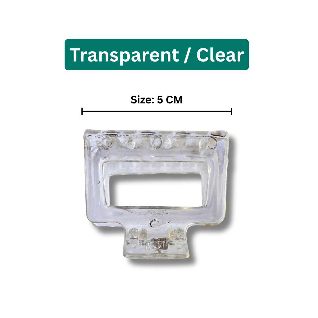 Hair Claw Clips Combo 2 Hair Claw Clips Combo for Women & Girls | Rectangle Hair Clips Combo (Size 5, Multi-Color)