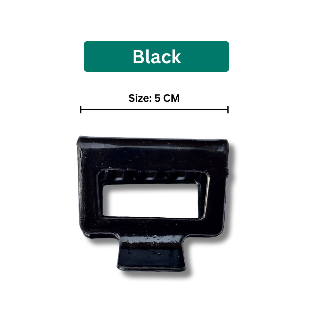 Hair Claw Clips Combo 4 Hair Claw Clips Combo for Women & Girls | Rectangle Hair Clips Combo (Size 5, Multi-Color)