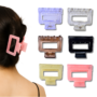 Hair Claw Clips Combo for Women & Girls | Rectangle Hair Clips Combo (Size 5, Multi-Color) 6 Pcs Hair Claw Clips Combo for Women and Girls | Strong Grip Rectangle Hair Clips Combo | Stylish Hair Accessories (Size 5, Multi-Color)