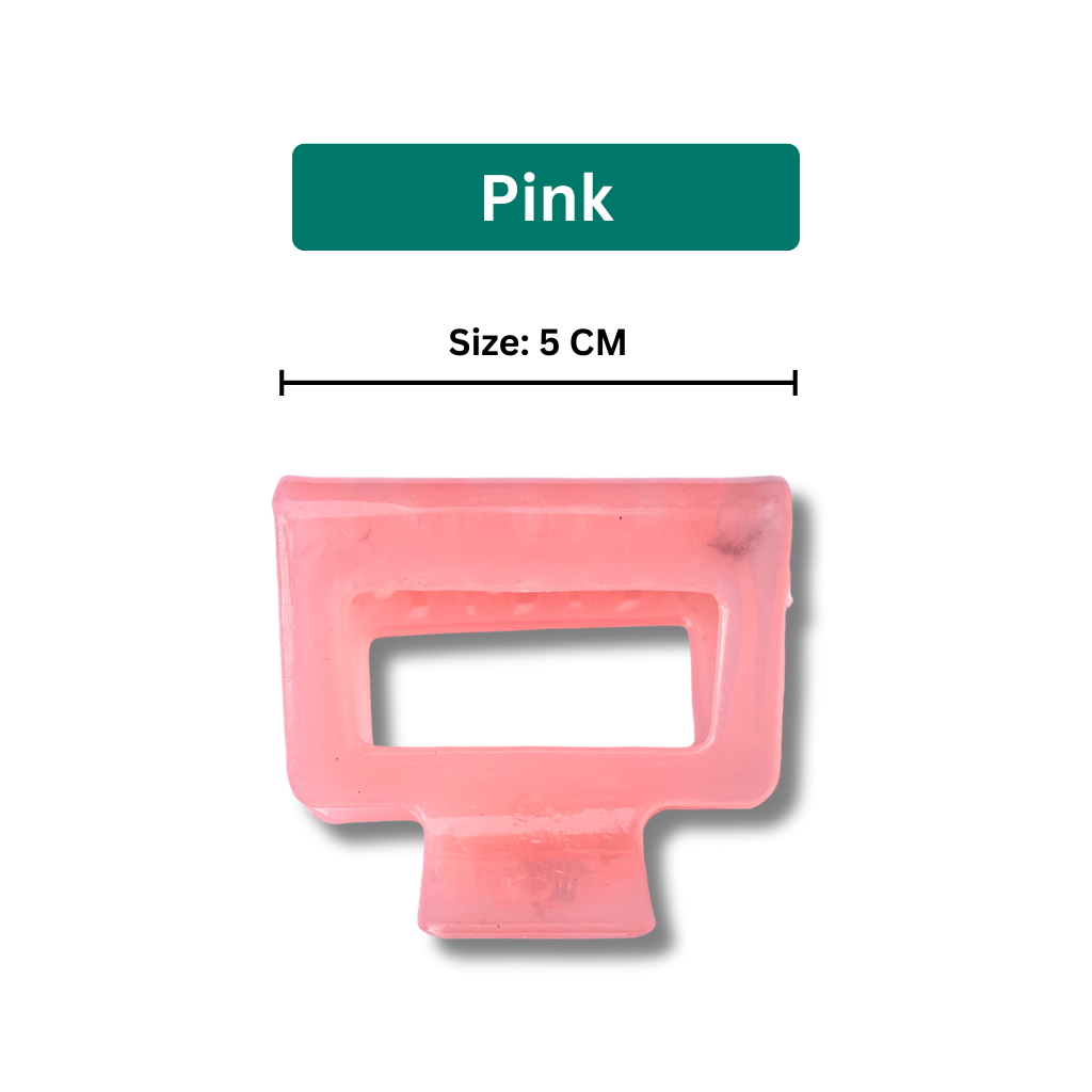 Hair Claw Clips Combo 6 Hair Claw Clips Combo for Women & Girls | Rectangle Hair Clips Combo (Size 5, Multi-Color)