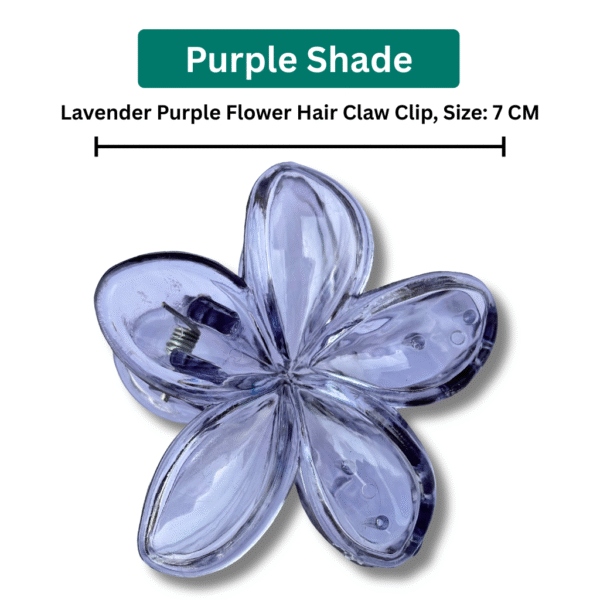 Flower Hair Claw Clip Combo 7 CM – Large Size Stylish Hair Accessories for Women & Girls - Image 4