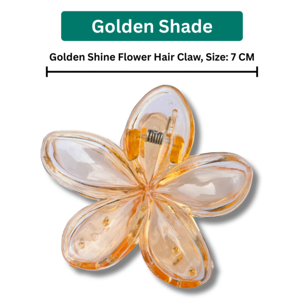Flower Hair Claw Clip Combo 7 CM – Large Size Stylish Hair Accessories for Women & Girls - Image 6