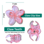Flower Hair Claw Clip Combo 7 CM – Large Size Stylish Hair Accessories for Women & Girls