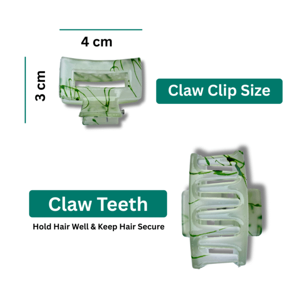 Small Marble Design Hair Claw Clip for Women Girls Strong Grip Hair Accessories 4 cm - Image 8