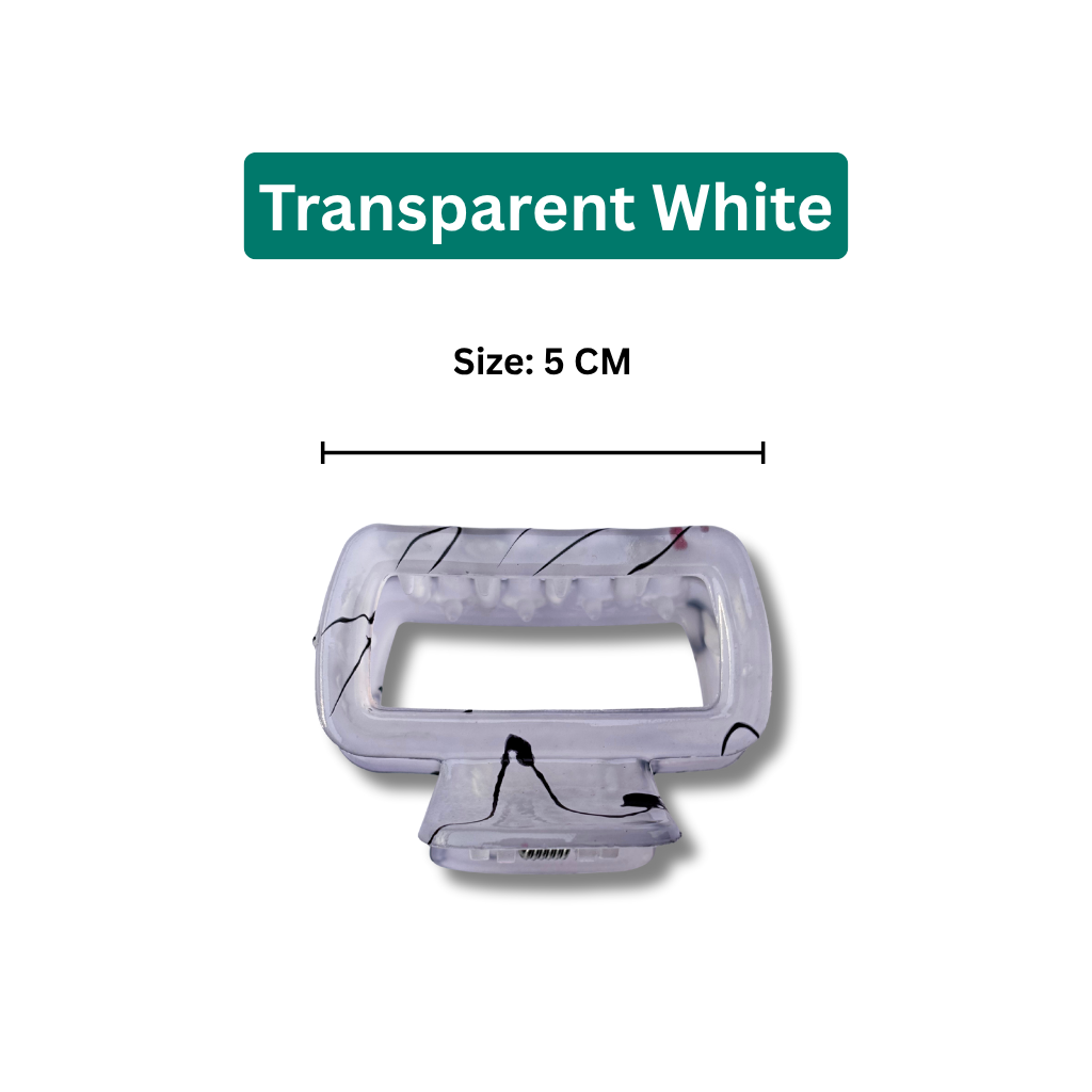 Combo Marble Design Hair Claw Clips - Stylish Medium Size Hair Claw 5 cm