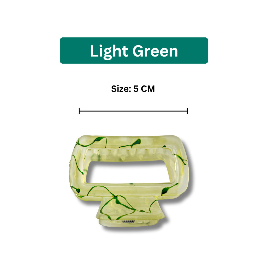 Combo Marble Design Hair Claw Clips - Stylish Medium Size Hair Claw 5 cm