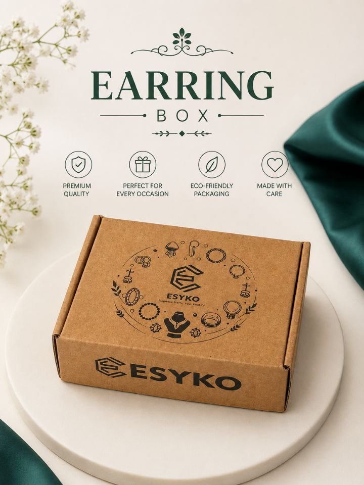 Earring Box Esyko Trishul Earring Oxidised Silver Long Chain Temple Jhumka Earrings