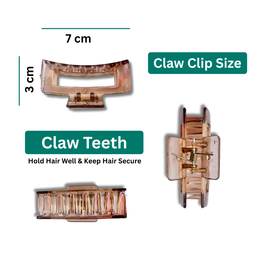 Medium Size Hair Clutches for Women Medium Size Hair Clutches for Women and Girls - Medium 7 cm Stylish Hair Accessories