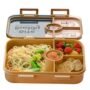 Leak Proof Tiffin Box | Airtight 4 Compartment Lunch Box with Spoon & Fork