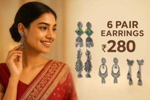 6 Pair Earring Combo Set Is the Perfect Choice for Every Woman 6 Pair Earring Combo Set Is the Perfect Choice for Every Woman