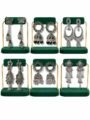 6 Pair Oxidised Earrings Combo Set for Women & Girls