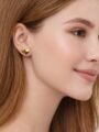 Gold Heart Shape Stud Earrings for Women | Trendy Fashion Jewellery Gold Heart Shape Stud Earrings for Women | Trendy Fashion Jewellery