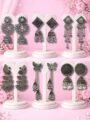 6 Pair Oxidised Silver Jhumka Earrings Combo Set