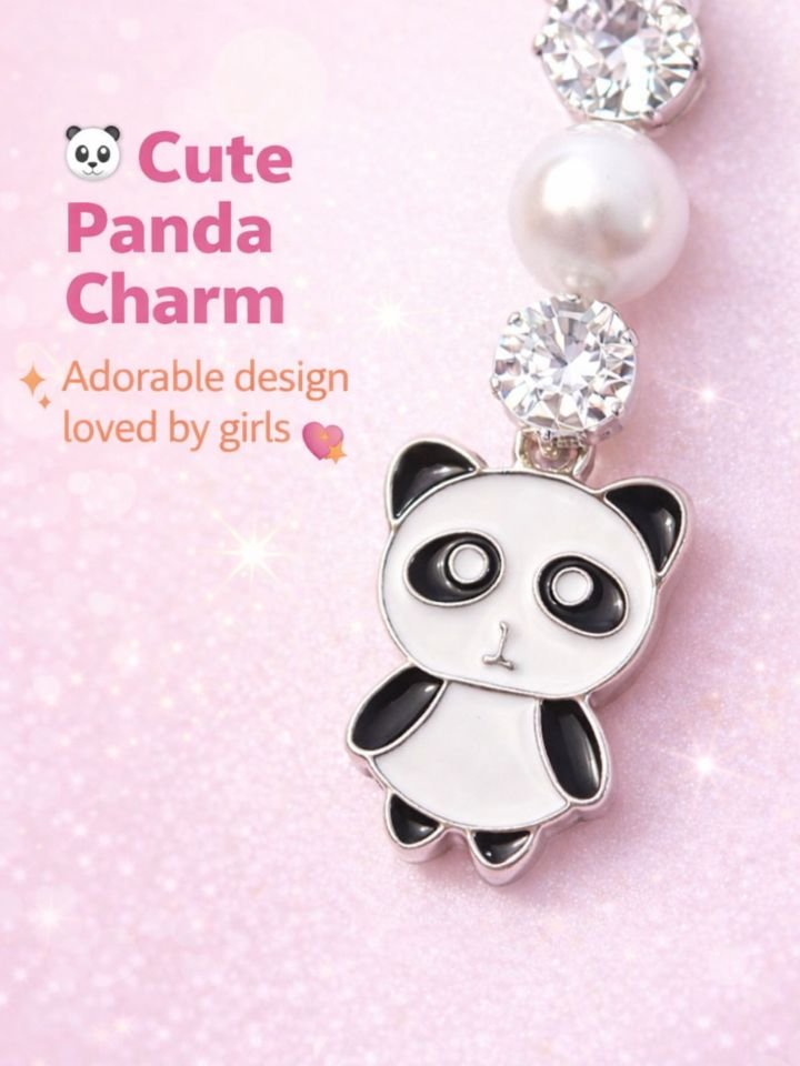 Esyko Panda Earrings For Girls | Crystal Stud Earrings | Cute Drop Earrings For Women & Girls