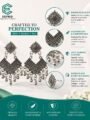 Traditional dangler earrings for Women | Oxidised Tribal Boho Drop Earrings