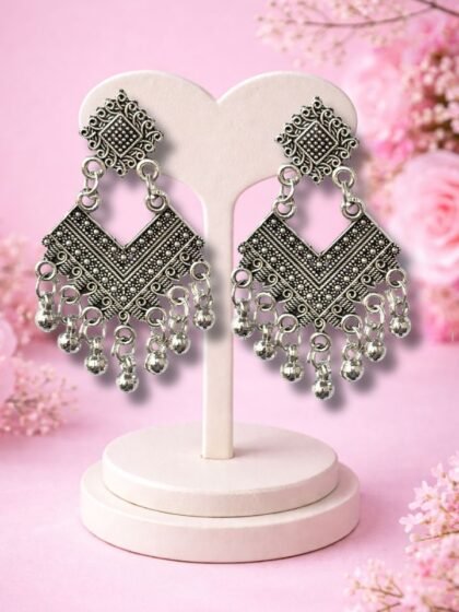 Buy Trendy Earrings, Hair Claw, Lunch Boxes Online | Esyko Traditional dangler earrings for Women | Oxidised Tribal Boho Drop Earrings | Party Wear Ethnic Jewellery