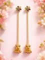 Trendy Kashmiri Long Chain Jhumka Earrings for Women | Brass Traditional Dangler Jhumki | Ethnic Party & Wedding Wear