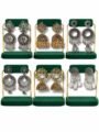 6 Pair Oxidised Silver and Gold Jhumka Earrings Combo