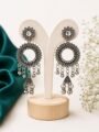 Boho Oxidised Drop Earrings Dangler | Earrings for Women & Girls