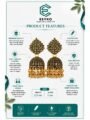 Gold Oxidised Dangler Earrings | Traditional Dangler Party Wear Earrings