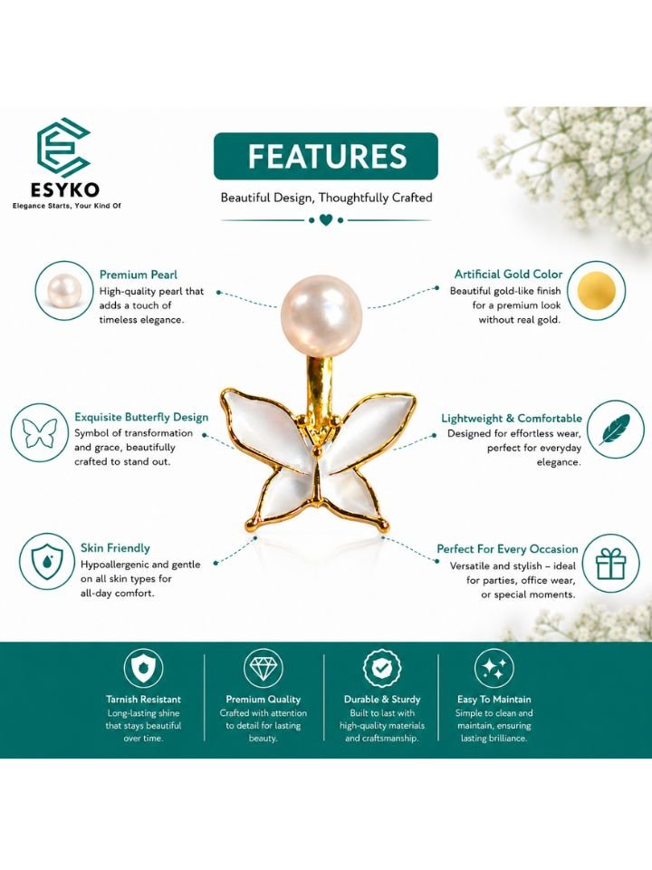 Gold Plated Butterfly Earrings 8 Gold Plated Butterfly Earrings | Cute Daily Wear Stylish Earrings