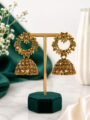 Gold Plated Oxidized Jhumka Earrings Set | Ethnic Party Wear Stone Jhumki Earrings Gold Plated Oxidized Jhumka Earrings Set | Ethnic Party Wear Stone Jhumki Earrings