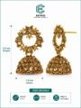 Gold Plated Oxidized Jhumka Earrings Set | Ethnic Party Wear Stone Jhumki Earrings Gold Plated Oxidized Jhumka Earrings Set | Ethnic Party Wear Stone Jhumki Earrings