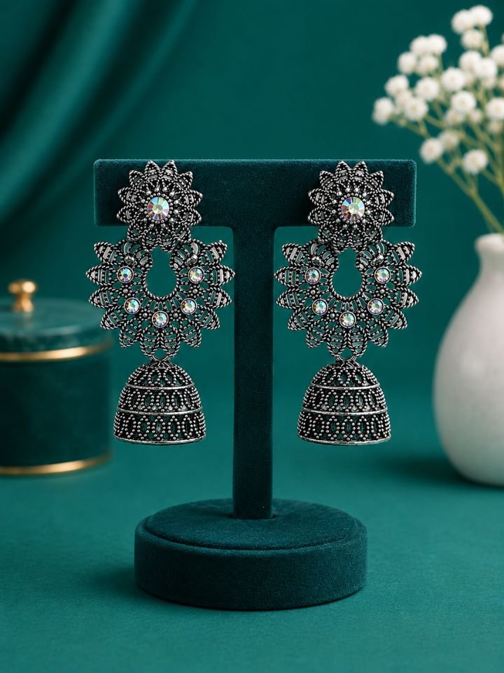 Oxidised Dangler Earrings For Women – Traditional Party Wear Earrings