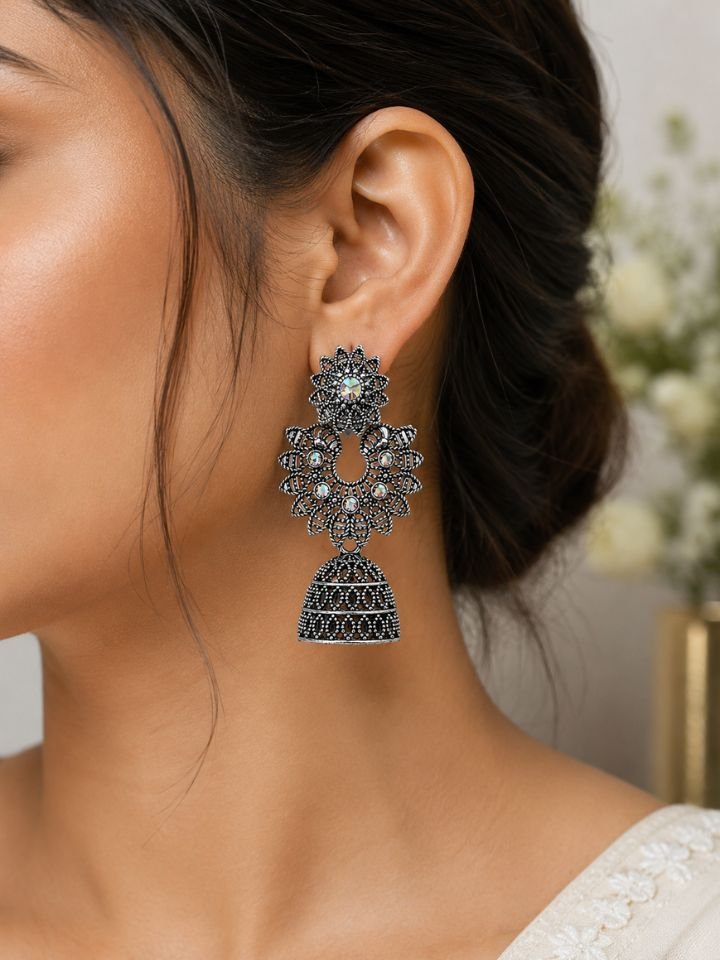 Oxidised Dangler Earrings For Women – Traditional Party Wear Earrings