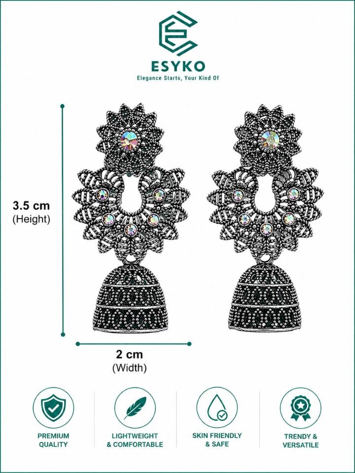 Oxidised Dangler Earrings For Women – Traditional Party Wear Earrings