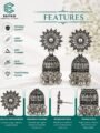 Oxidised Silver Jhumka Earrings for Women | Ethnic Dangler Earrings