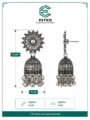 Oxidised Silver Jhumka Earrings for Women | Ethnic Dangler Earrings