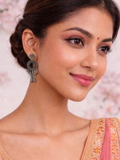 Boho Oxidised Drop Earrings Dangler | Traditional Ethnic Dangler Drop Earrings | Party Wear Jewellery for Girls