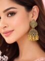 Gold Oxidised Dangler Earrings | Traditional Ethnic Dangler Earrings