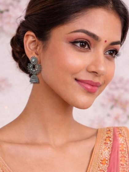 Esyko Oxidised Dangler Earrings For Women | Ethnic Party Wear