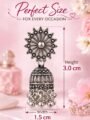 Oxidised Silver Jhumka Earrings for Women | Ethnic Dangler Earrings Esyko Oxidised Silver Jhumka Earrings for Women | Traditional Ethnic Jhumki Earrings