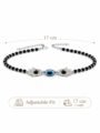 Pack of 2 Evil Eye Anklet Combo for Women & Girls | Adjustable Silver Alloy Leg Chain Stylish Evil Eye Anklet Combo for Women & Girls | Pack of 2 Silver Chain Anklets | Adjustable & Trendy Design
