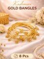 Gold Kashmiri Bangles Set for Women Pack of 8 | Alloy Gold Plated Bangle Set Gold Kashmiri Bangles Set for Women (Pack of 8) Alloy Gold Plated Ghungroo Design Bangles Set