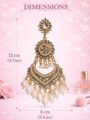 Stylish Gold Chandbali Earrings for Women | Traditional Wedding Jhumka | Heavy Long Earrings with Pearl Drops