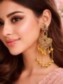 Esyko Women Trendy Kashmiri Jhumka Earrings | Heavy Long Ethnic Earrings | Traditional Designer Jewelry