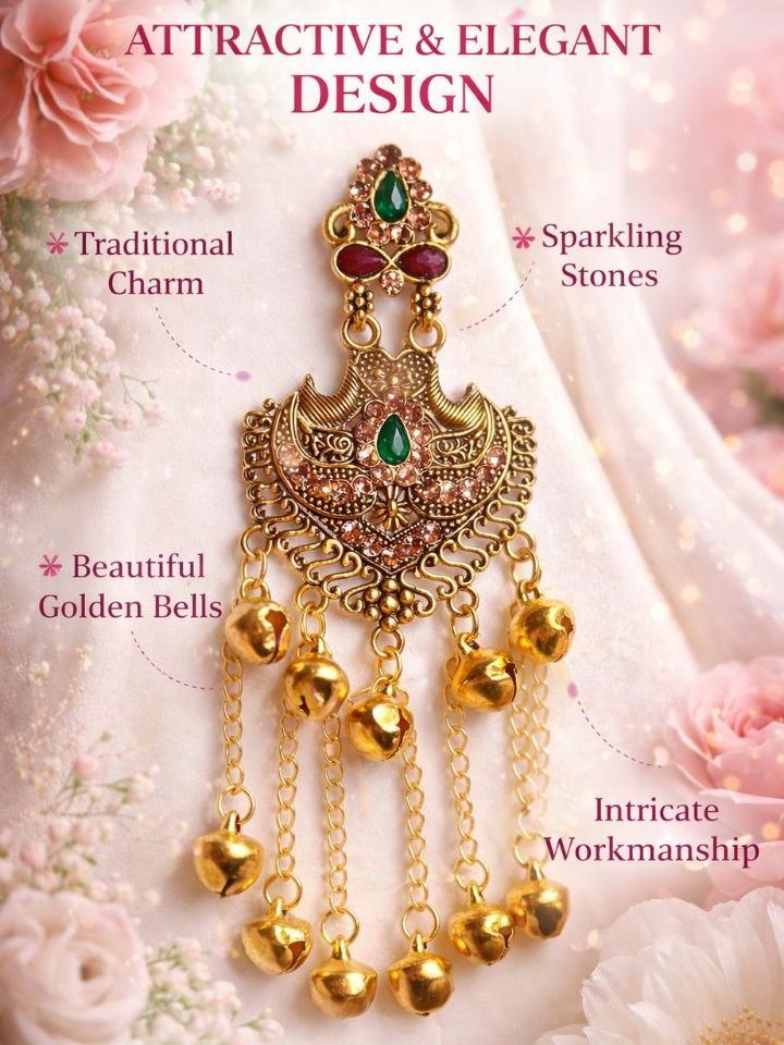 Esyko Women Trendy Kashmiri Jhumka Earrings | Heavy Long Ethnic Earrings | Traditional Designer Jewelry